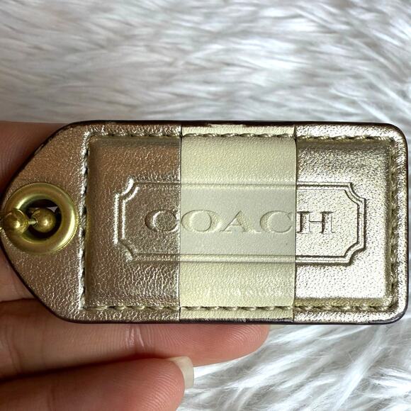 2.5" COACH Y2K Fob Bag Charm Hang tag Hangtag - Picture 1 of 2